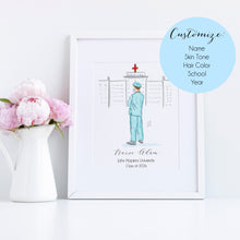 The Nurse Personalized Art Print - Tailored Silhouette