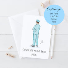The Nurse Personalized Card - Tailored Silhouette