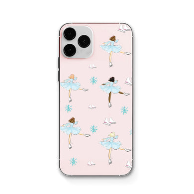 Ice Skaters Clear Impact-Resistant Phone Case