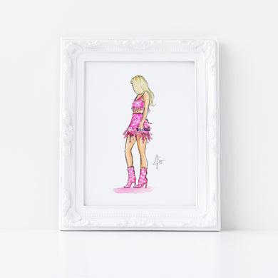 Pink Sparkle Art Print