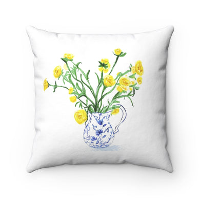 Yellow Florals Pillow