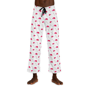Men's Candy Cane and Santa Hats Pajama Pants