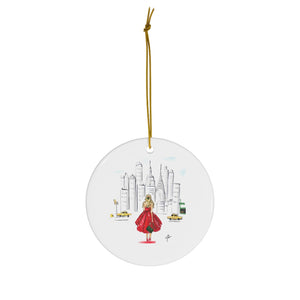 Holiday in NYC Ornament (Blonde)