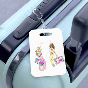 Let's Vaca! (Blonde/Brunette) Luggage Tag