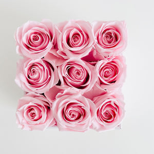 Roses and Rosé - Classic Square Rose Box