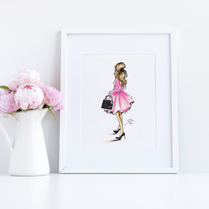Little Pink Dress Print