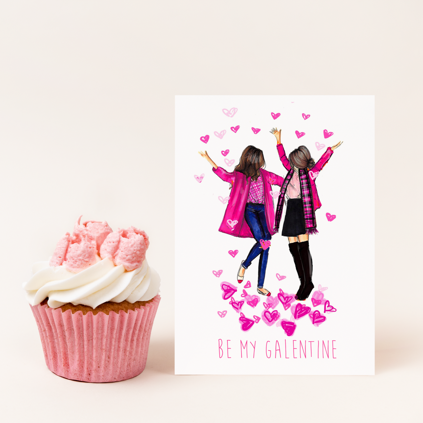 Be My Galentine (Brunettes) Card