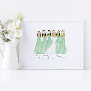 The Bridal Party Art Print