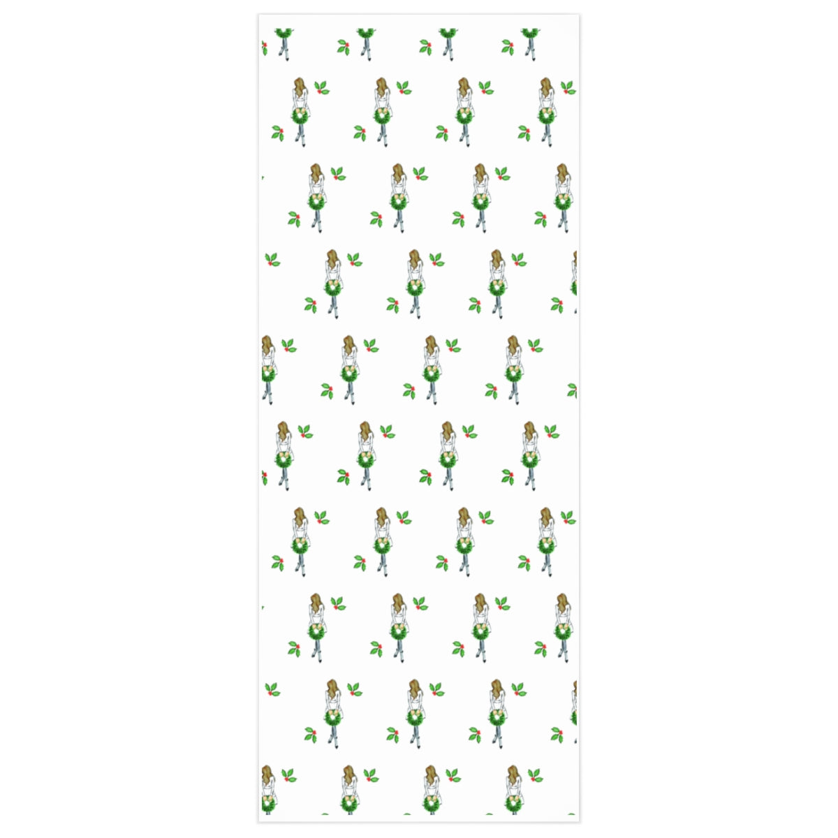 Wreaths and Mistltoe Wrapping Paper