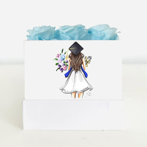 The Cap and Gown - Classic Square Rose Box