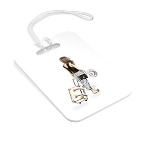 First Class (Brunette) Luggage Tag