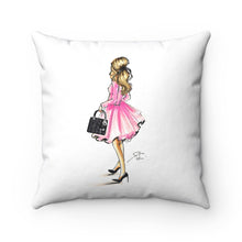 The Pink Dress (Blonde) Pillow