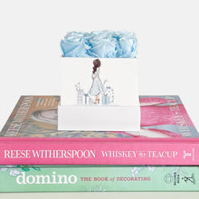 Preggie in Blue - Classic Square Rose Box