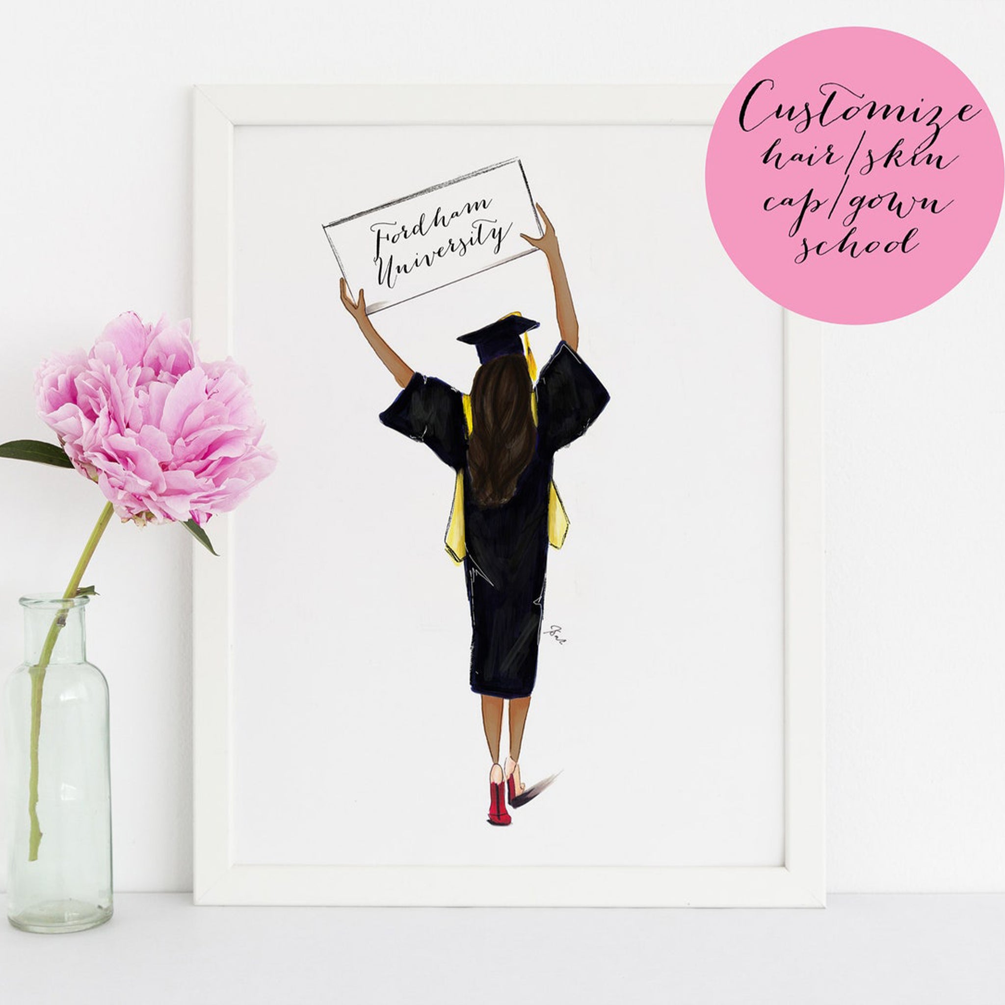 Grad Print The Grad Art Print – Melsy's Illustrations