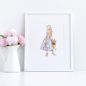 Tulle and Tulips Print