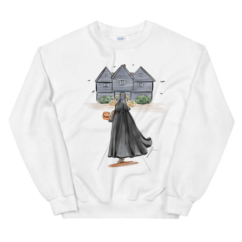 The Witch House (Brunette) Sweatshirt By Melsy's Illustrations