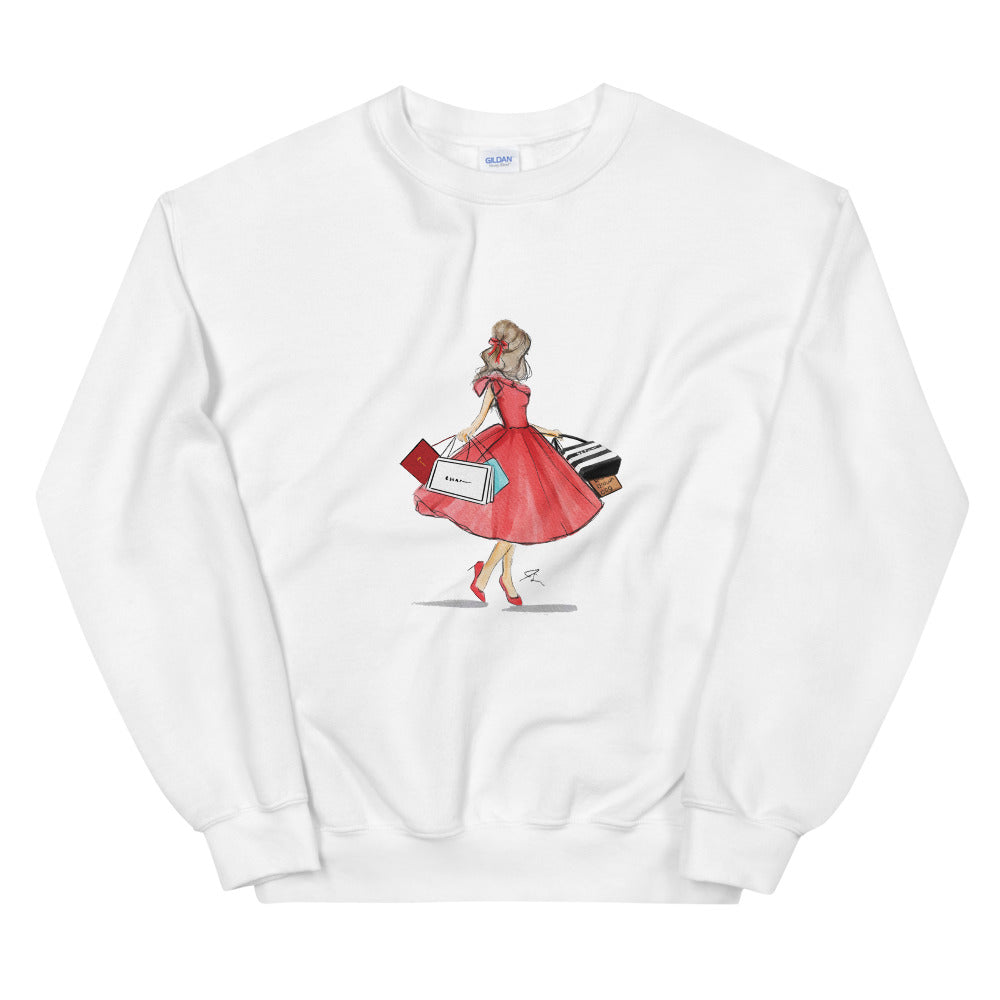 Wrapped in Red Sweatshirt By Melsy's Illustrations