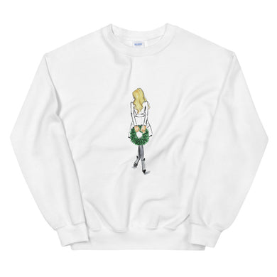 Wreath (Blonde) Sweatshirt By Melsy's Illustrations