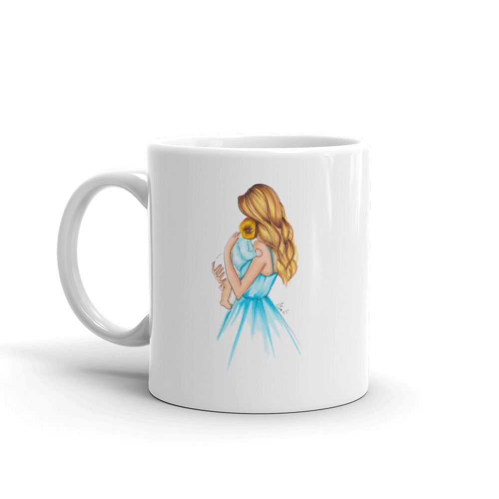 A Mother's Gift Blue (Blondes) Mug