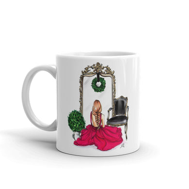 Holiday Bliss Mug (Red) By Melsy's Illustrations