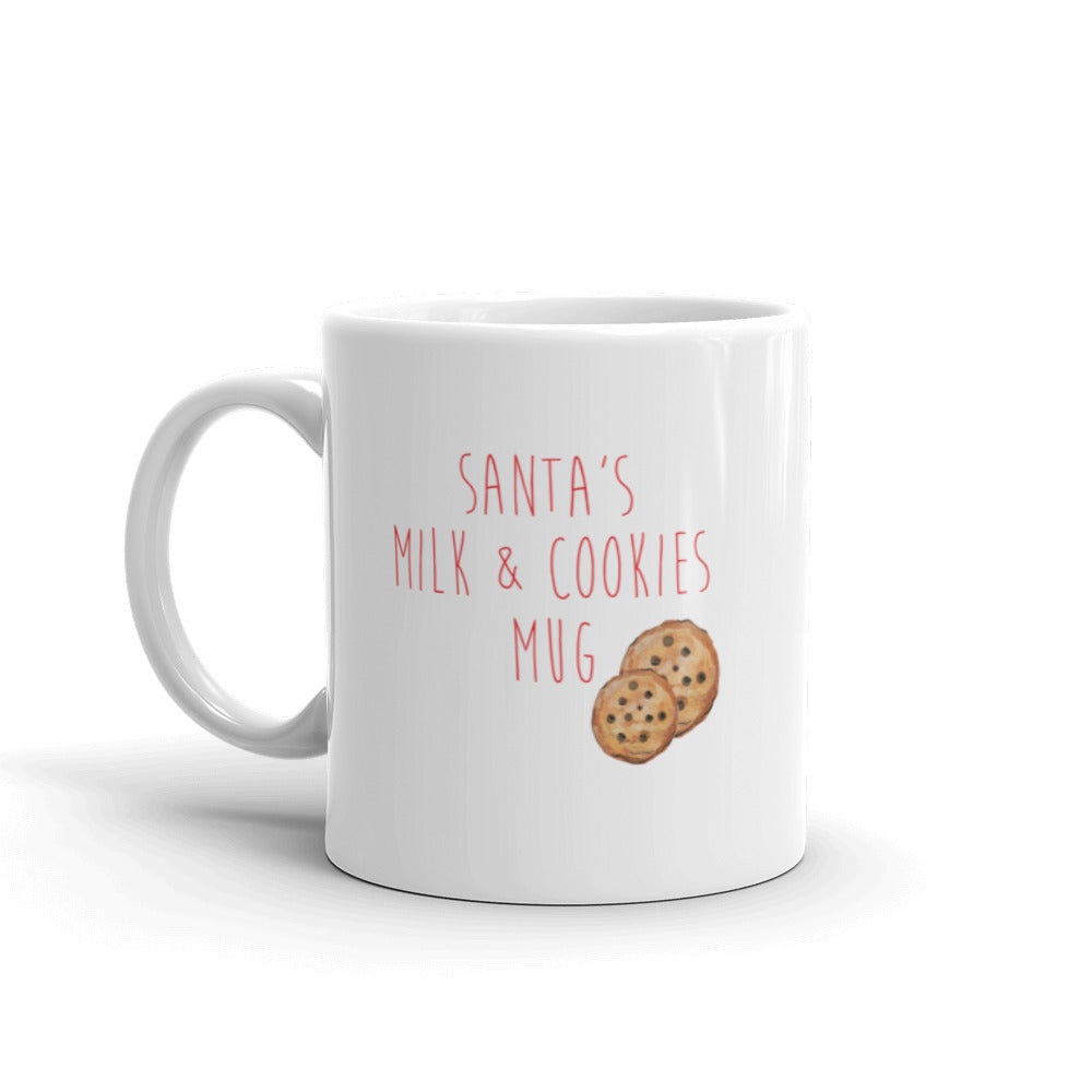 Santa's Milk and Cookies Mug By Melsy's Illustrations