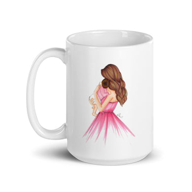 A Mother's Gift Pink (Brunettes) Mug