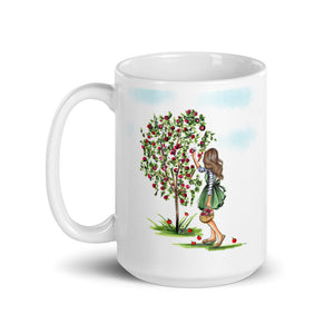 Apple Picking (Brunette) Mug