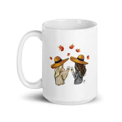 Fall Friends (Blonde and Brunette) Mug