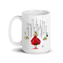 Holiday In NYC Mug (Blonde) By Melsy's Illustrations