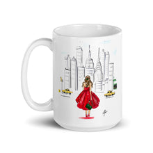 Holiday In NYC Mug (Brunette) By Melsy's Illustrations