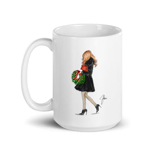 Wreath Mug - Red By Melsy's Illustrations