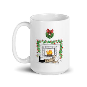 The Fireplace Mug (Blonde) By Melsy's Illustrations
