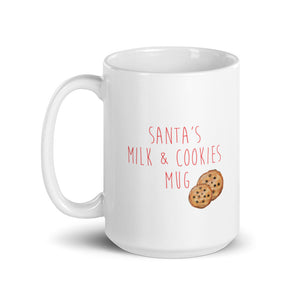 Santa's Milk and Cookies Mug By Melsy's Illustrations