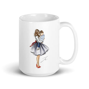 The Boy Who Stole My Heart (Brunettes) Mug By Melsy's Illustrations